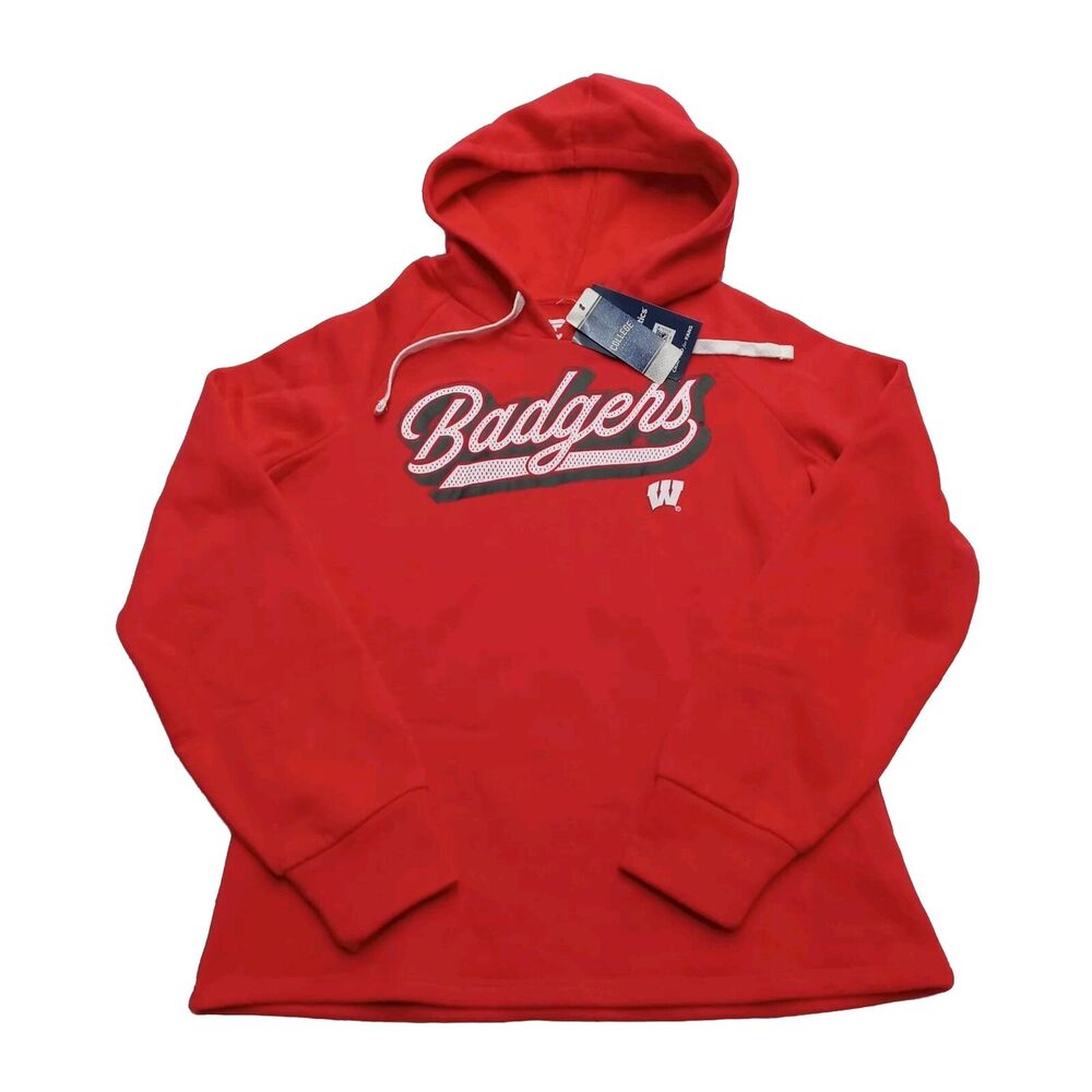 Fanatics Wisconsin‎ Badgers Hoodie Women’s S Small Red Bucky College Football